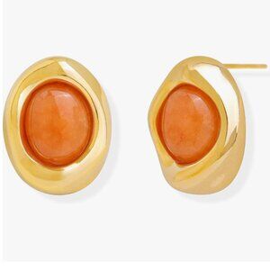 Vintage Style Stud Earrings – 14K Gold Plated Elegance
